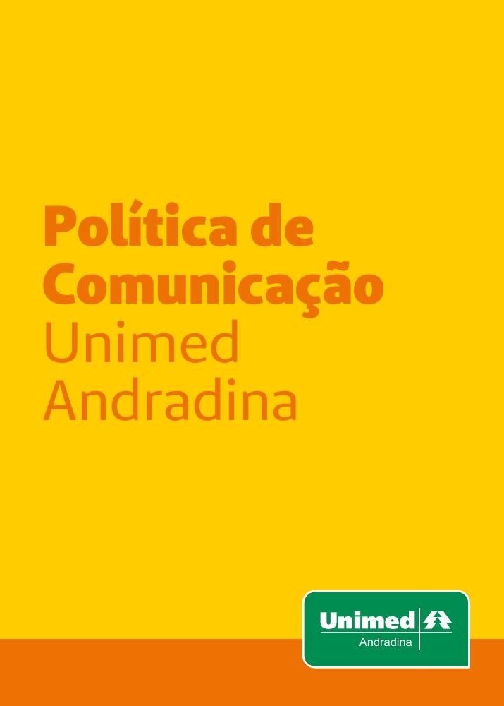 Capa original da Política de Comunicação Unimed Andradina